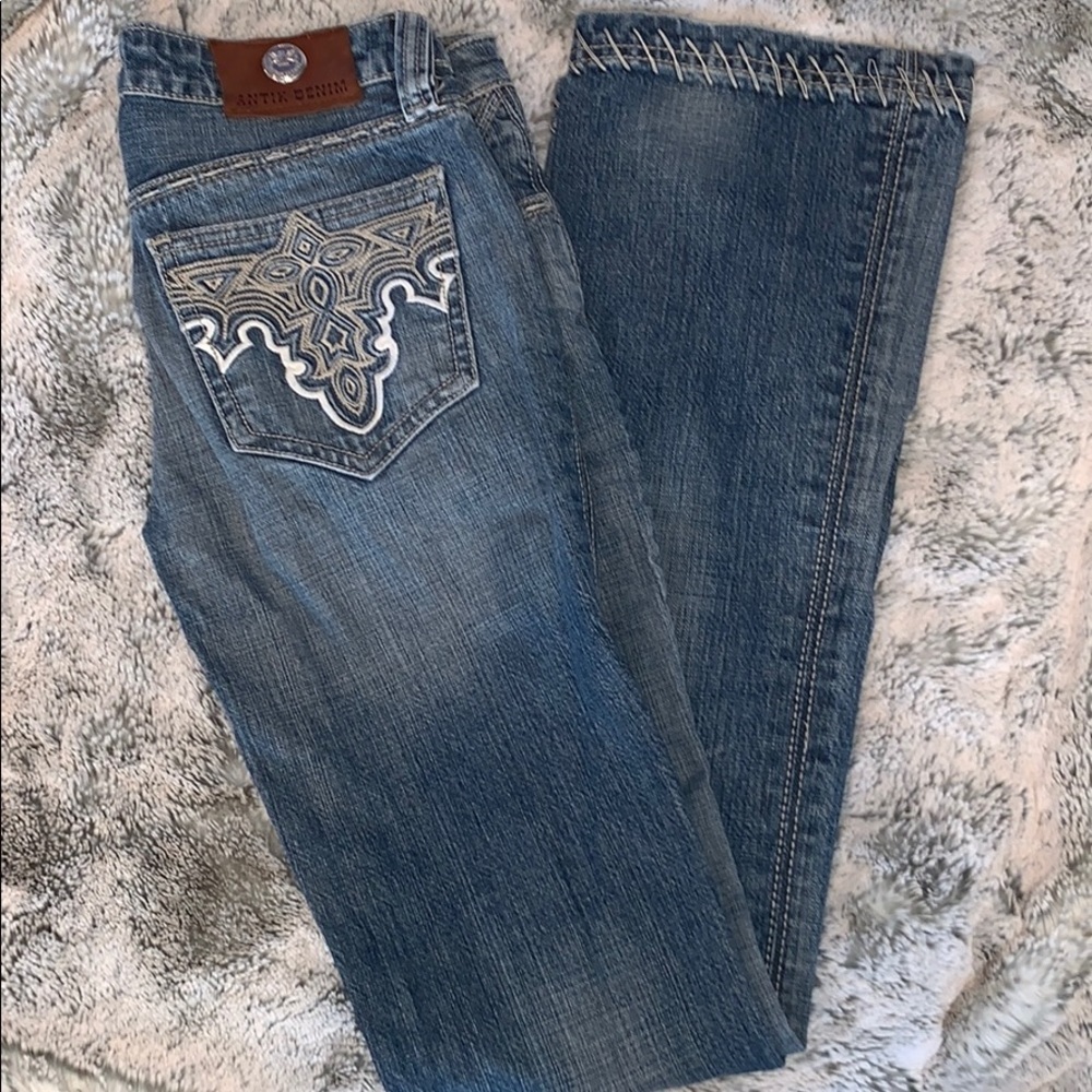 Antik boot cut low rise jeans